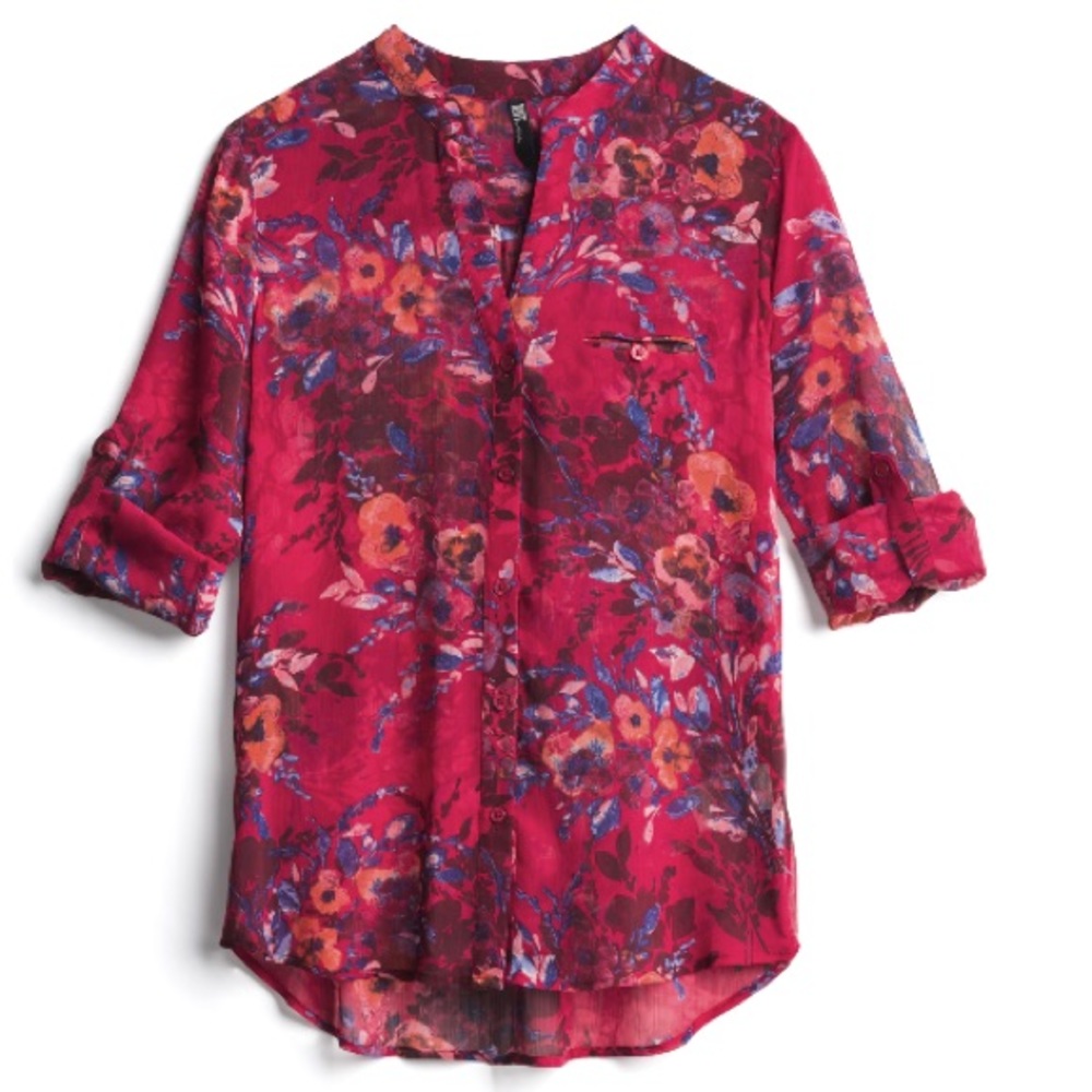 Colored Button Down Top - image 1